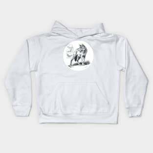 Wolf art Kids Hoodie